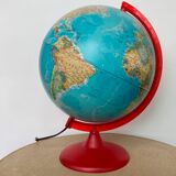 Luminous globe world map