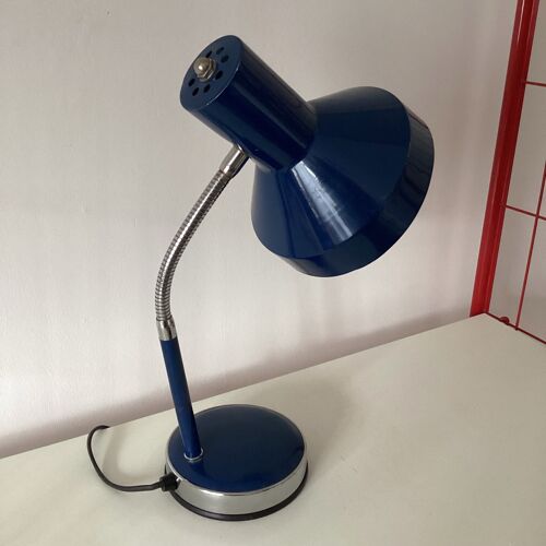 Lampe de bureau bleue