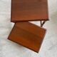 2 tables gigognes en bois pied moulé