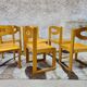 Lot de 6 chaises traineau
vintage