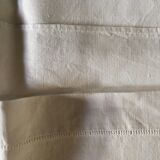 Pair of pillowcases embroidered linen old