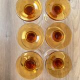 Set of 6 Luminarc white wine glasses Antique model