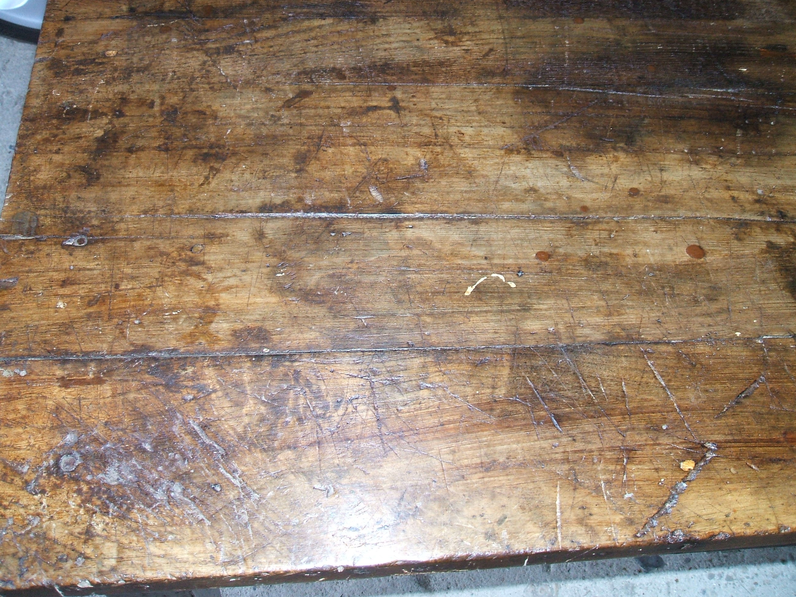 Farm table in massive chene