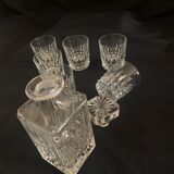 Carafe "Etzel" et 6 verres  "Vilandry" en cristal
