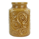 scheurich mid century VASE 1960s decor jura ochre glaze model 282-16