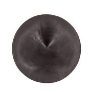 Centre de table noir en céramique sur pied, La Bergerie Vallauris