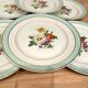 6 flat plates in half-porcelain Badonviller