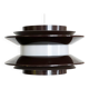 Pendant light "Trava" large brown version by Carl Thore for Granhaga Metallindustri. Sweden 1970s.
