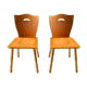 Paire de chaise bois blond  - 1960's