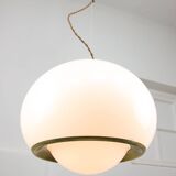 Rare White & Golden Bud Lamp by Luigi Massoni for Guzzini, 1960s