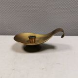 Brass candlestick for a single candle