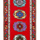Handwoven Distressed Anatolian Red Runner Carpet 80 cm x 371 cm
