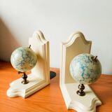 Pair of vintage globe bookends