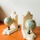 Pair of vintage globe bookends