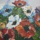 Tableau peinture bouquet de fleurs signé J Lauga
