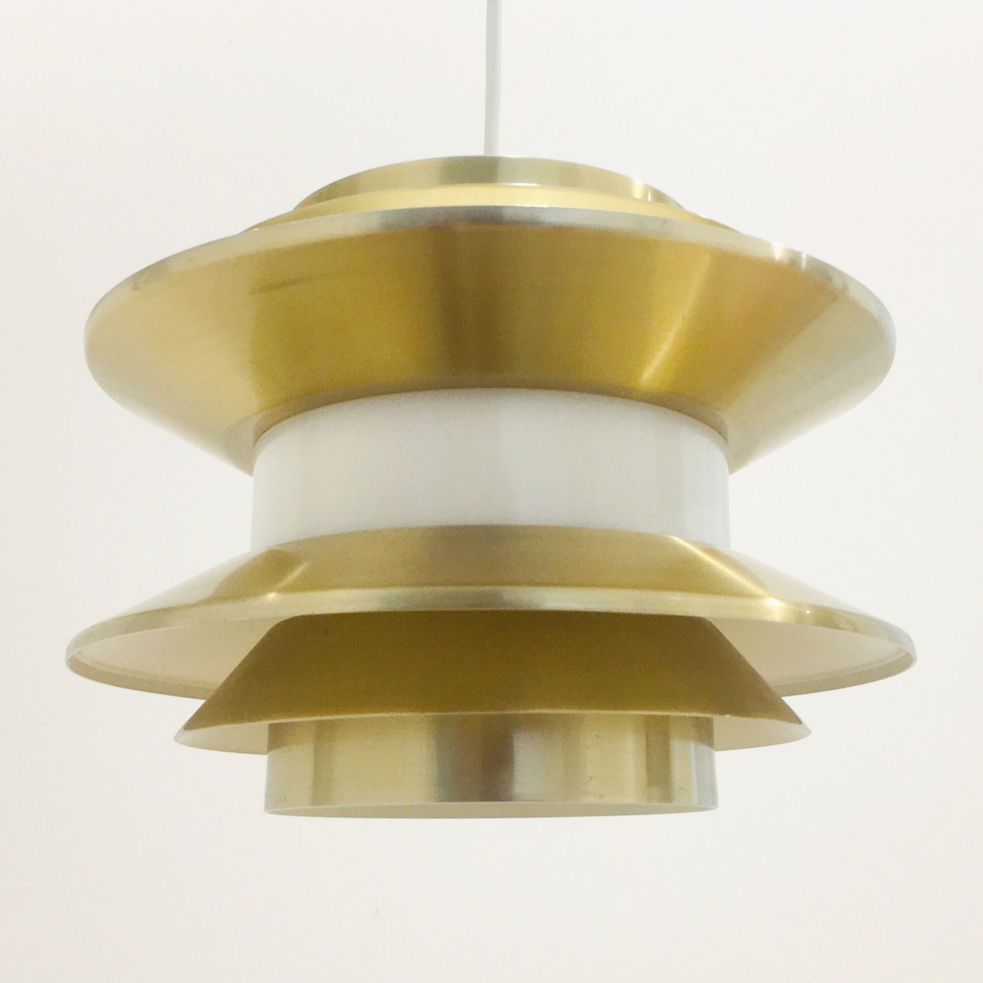 Mid-Century Labelled Trava Ceiling or Pendant Lamp by Carl Thore for Granhaga, Sweden, 1970s