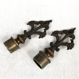Pair of marble and bronze candelabra, nineteenth