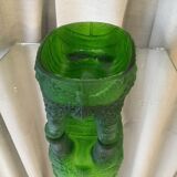 Candy box, sugar bowl, mahout on its elephant, portieux green