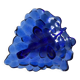 Vide poche en verre raisin bleu cobalt