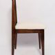 Chaise Mid-Century en Bouclé ivoire crème et bois de hêtre par M. Zielinski, Europe, 1960s