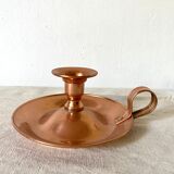 Lecellier Villedieu copper thumbscrew candle holder