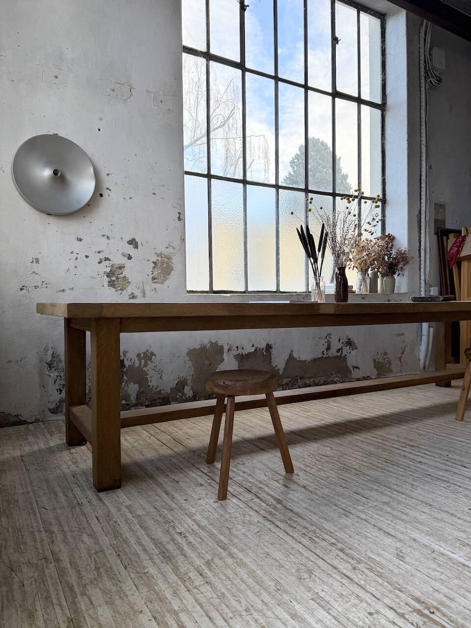 XXL solid oak farmhouse table 3.5m