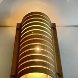 Vintage Ikea bent wood and steel wall light