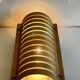 Vintage Ikea bent wood and steel wall light
