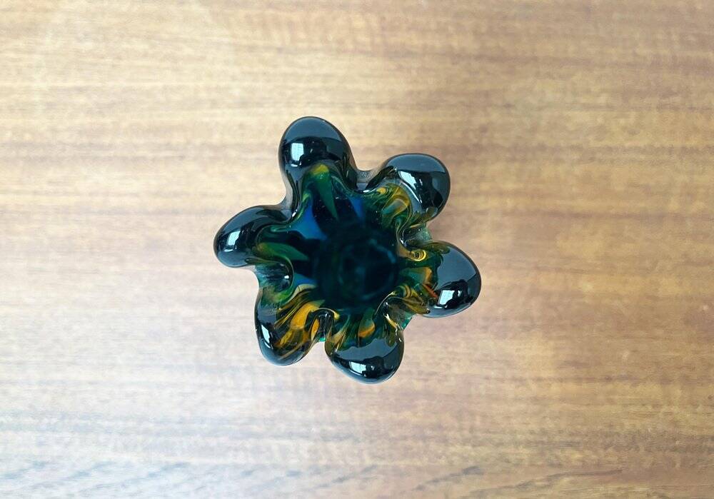 Italian Sommerso vase in Murano glass attributed to Flavio Poli for Seguso, 1970s.