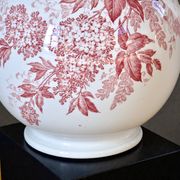 Large 19th-century earthenware vase signed Maestricht, Spring collection.
