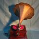 Gramophone phonograph old multi speed hornet copper vintage 1940