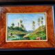 The river - oil on canvas 20th century
