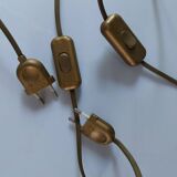 Set of 2 filigree Murano glass lamps