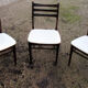 3 scandinavian style chairs