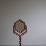 A pine table mirror by a Swedish cabinetmaker, folk art, early 20th century.