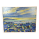 Painting on canvas - Motif Torshavn - Zakarias Heinesen - Signed - 2021
