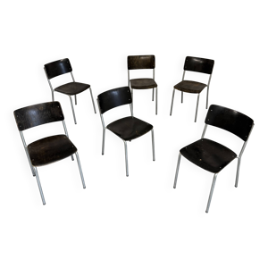 Lot de 6 chaises empilables