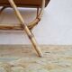 Coffee table rattan wicker years 50-60 vintage