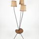 1950s/60s tripod floor lamp with 3 lights.