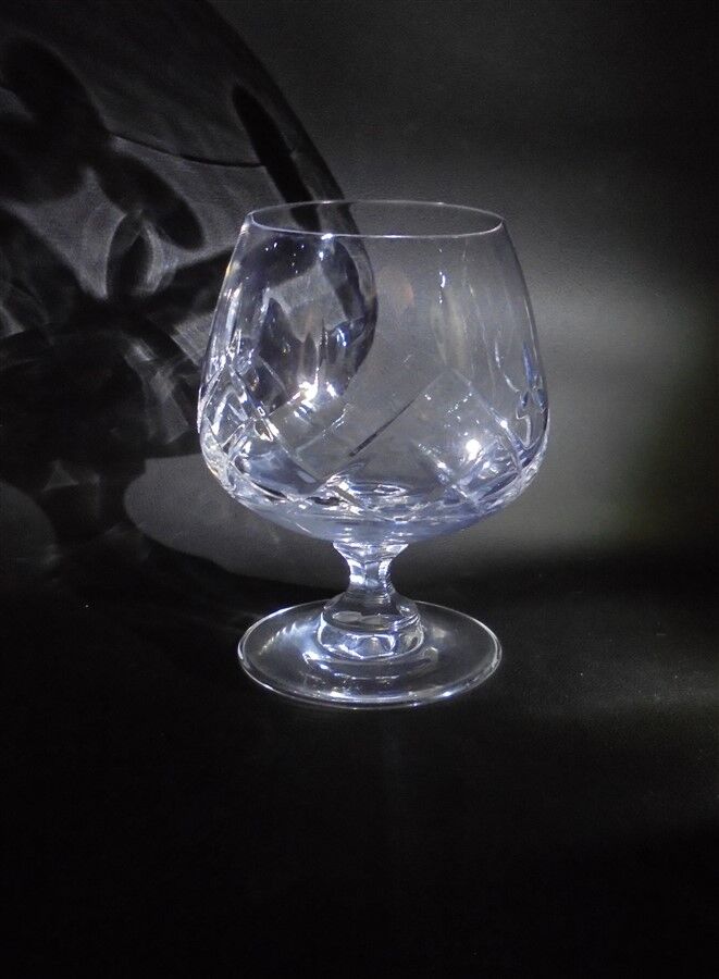 Set of 6 cognac glasses