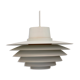 XL Verona Pendant by Svend Middelboe - 1980s Scandinavian  - White/Yellow