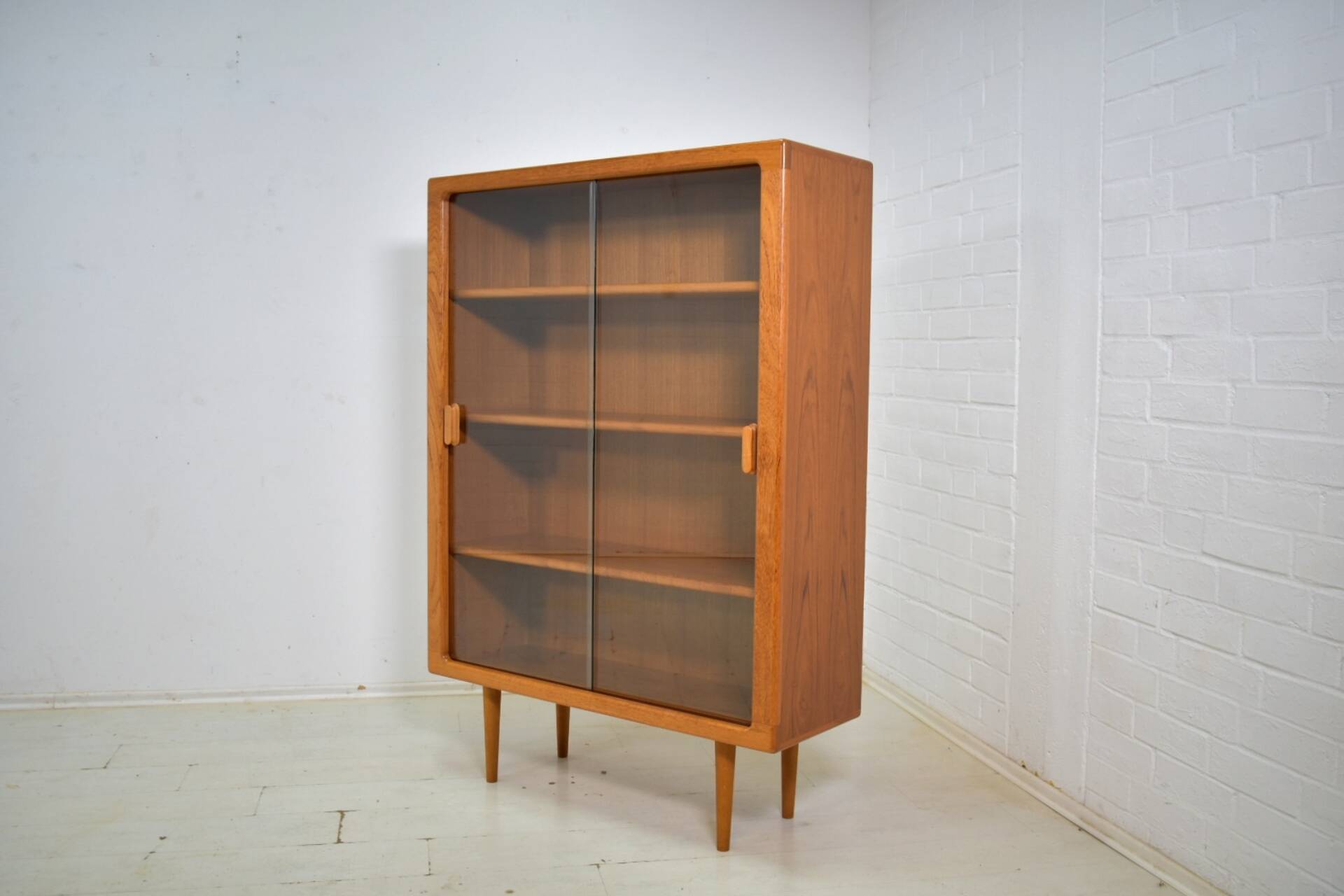 Showcase by CFC Silkeborg 1970s Teak display cabinet danish