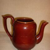 Cafetière très grande en céramique marron