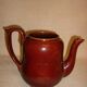 Very large brown ceramic coffee maker