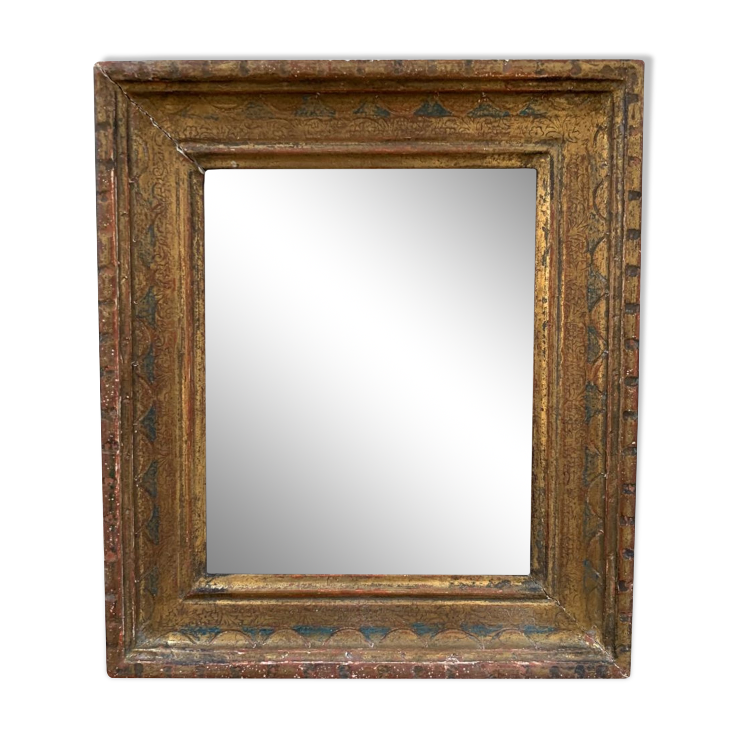 Small old oriental golden frame