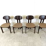 Vintage German wooden dining chairs, 1970s
