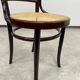 Curved wooden chair attributed to Thonet.