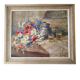 Canvas by Paul Anselme Schmitt 1945 flowers symbolising liberation