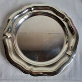 Plat de Service Rond en métal argenté Quist Alpacca