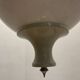 Set of 3 Space Age Pendant Lights in White Opaline Glass, Italy, 1970s